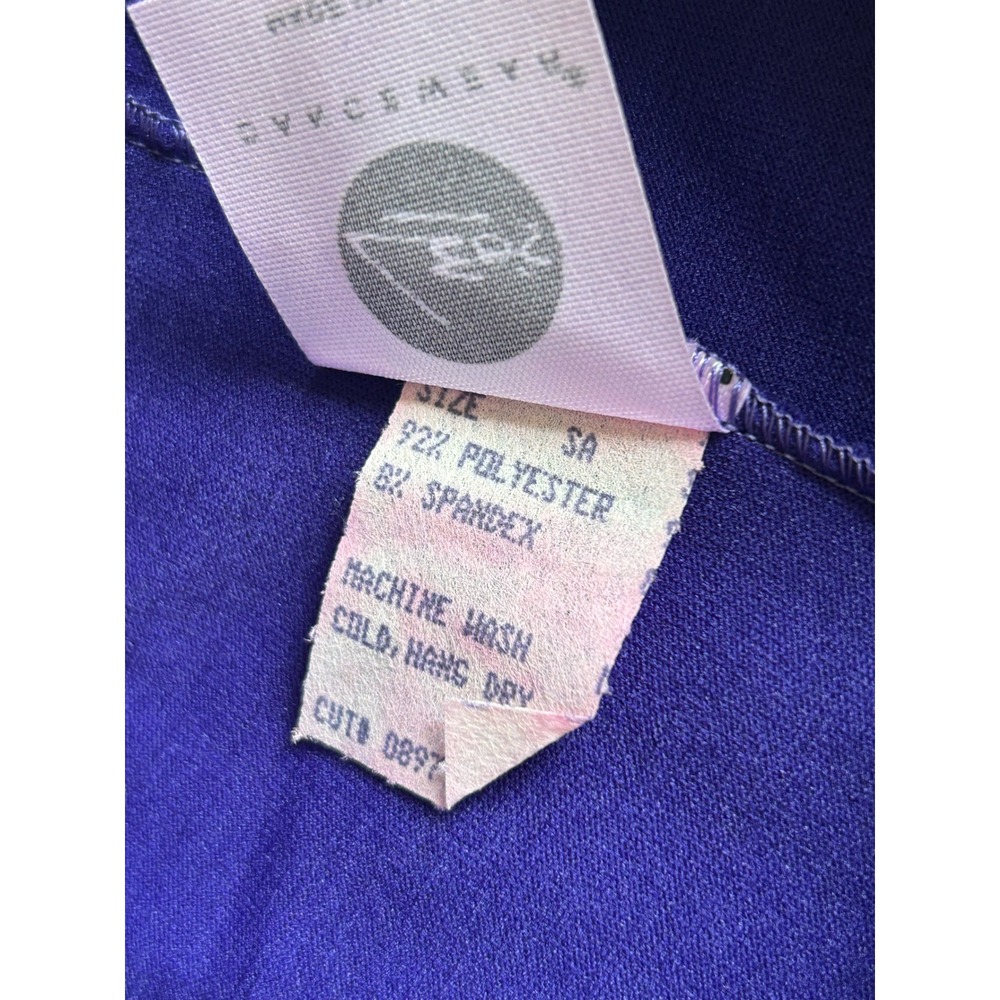 Leos Dancewear Purple Crushed Velvet Vintage Leggings Womens Small Made in USA - Picture 6 of 7